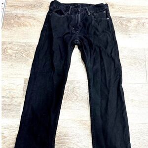 Levi's 505 Men's Black Jeans W30 L34 - Classic Fit